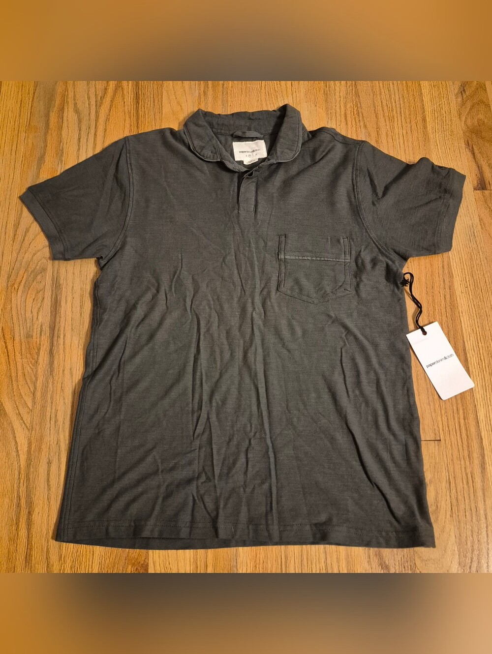 Nwt Mens Paper Denim & Cloth Polo Size Medium